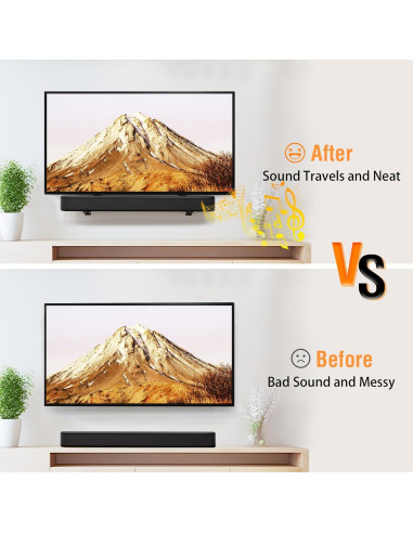 Soporte de Barra de Sonido ELIVED 80 cm Ajustable para TV