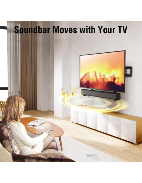 Soporte de Barra de Sonido ELIVED 80 cm Ajustable para TV