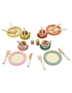 Juego de Cocina de Madera Giant Bean 27 Piezas para Niños