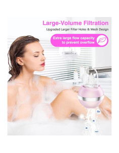 Filtro de Baño MoKo Rosa para Bebés y Adultos, 8 Capas 2