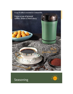 Molinillo Eléctrico GTUOXIES 150W Acero Inoxidable Negro 2