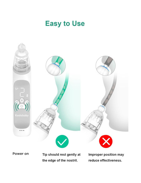 Aspirador Nasal Eléctrico Koalababy KA1006 con 3 Niveles Aspirador Nasal Eléctrico Koalababy KA1006 con 3 Niveles