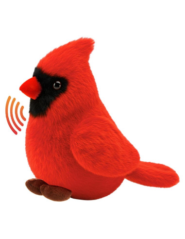 Juguete de Peluche Cardinal PullCrease con Sonido Realista