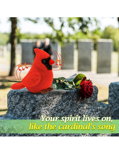 Juguete de Peluche Cardinal PullCrease con Sonido Realista