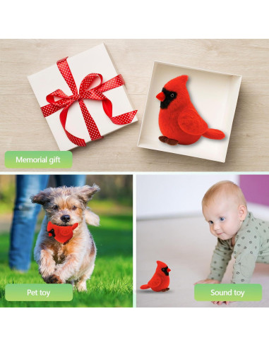 Juguete de Peluche Cardinal PullCrease con Sonido Realista
