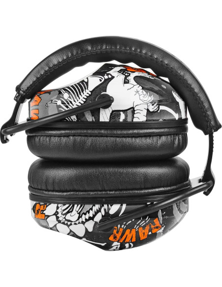 Auriculares de Protección Auditiva para Niños HZ015 - Dinosaurio Negro