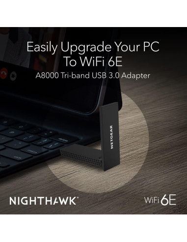 Adaptador USB 3.0 NETGEAR Nighthawk A8000 WiFi 6E 3Gbps