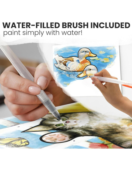Kit de Pintura con Agua QUOKKA para Demencia - 10 Piezas