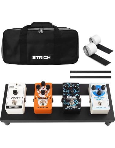 Pedalboard STRICH MINI 15 Aluminio 38.1x14.5cm Negro
