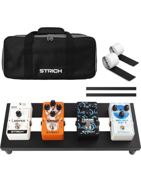 Pedalboard STRICH MINI 15 Aluminio 38.1x14.5cm Negro Pedalboard STRICH MINI 15 Aluminio 38.1x14.5cm Negro
