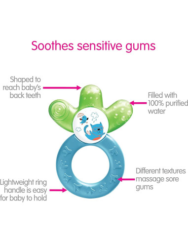 Mordedor Enfriante MAM Cooler Rosa 4+ Meses - Alivio Dentición