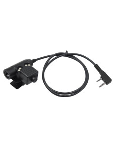 Adaptador PTT U94 2 Pines JUYODE para Auriculares Tácticos
