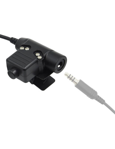 Adaptador PTT U94 2 Pines JUYODE para Auriculares Tácticos