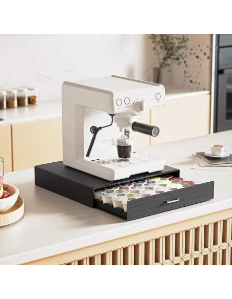 Soporte para Cápsulas de Café SZQINJI Negro 30 Cápsulas