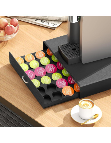 Soporte para Cápsulas de Café SZQINJI Negro 30 Cápsulas