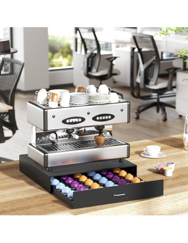 Soporte para Cápsulas de Café SZQINJI Negro 30 Cápsulas