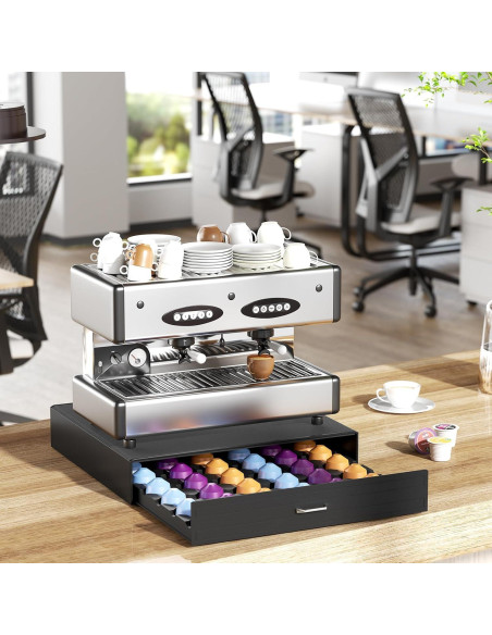 Soporte para Cápsulas de Café SZQINJI Negro 30 Cápsulas