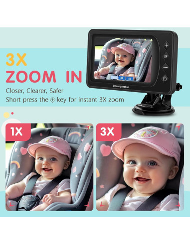 Cámara para Bebé S100P con Visión Nocturna HD 1080P 5"