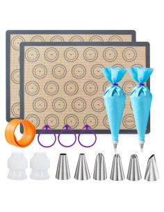 Kit de Tapetes de Silicona Antiadherente Angadona 16 Piezas