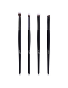 Juego de Brochas de Maquillaje MSQ 4 Piezas para Ojos - Negro