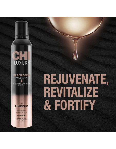 Champú Seco CHI Aceite de Semilla Negra 150 g Hidratante
