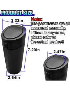 Bote de Basura para Auto GAOLAOSY a Prueba de Fugas 850ml 2