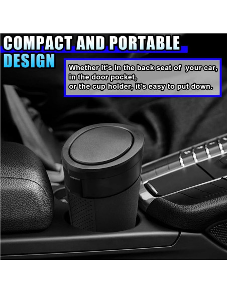 Bote de Basura para Auto GAOLAOSY a Prueba de Fugas 850ml