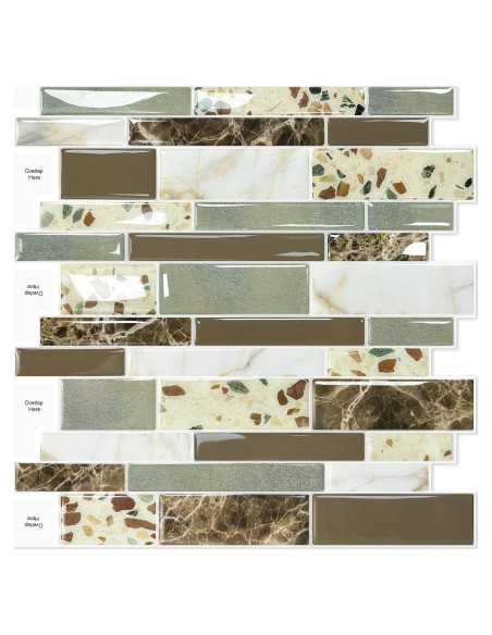 Azulejos Autoadhesivos Vamos Tile 10 Hojas 30.48x30.48cm Mármol Marrón Azulejos Autoadhesivos Vamos Tile 10 Hojas 30.48x30.48cm Mármol Marrón