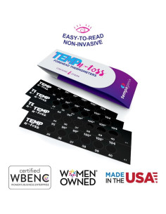 Tiras de termómetro desechables Temp-N-Toss para frente (6) 2