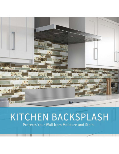 Azulejos Autoadhesivos Vamos Tile 10 Hojas 30.48x30.48cm Mármol Marrón