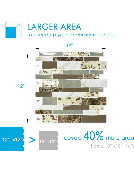 Azulejos Autoadhesivos Vamos Tile 10 Hojas 30.48x30.48cm Mármol Marrón Azulejos Autoadhesivos Vamos Tile 10 Hojas 30.48x30.48cm Mármol Marrón