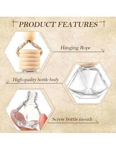 200 Botellas Difusoras de Aire Domensi para Coche Clásico