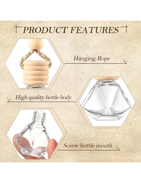 200 Botellas Difusoras de Aire Domensi para Coche Clásico