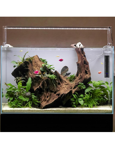 6 Tiras de Termómetro para Acuario Teaaha 9x2 cm