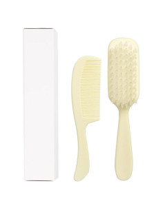 Juego de Peine y Cepillo para Bebés Dukal PCB2 Marfil