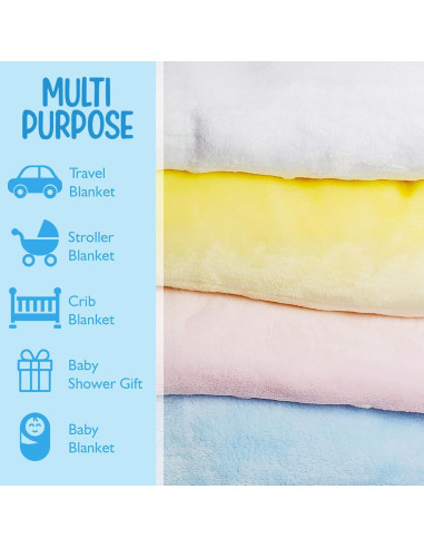 Manta de bebé Baby So... Suave 76x102 cm Rosa Hipoalergénica