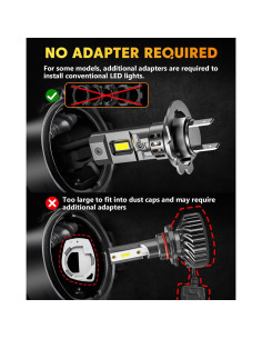 Bombillas de Niebla H7 LOYMR 32000LM 800% Más Brillantes 2