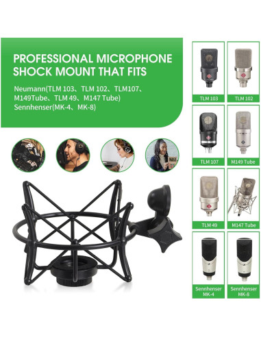 Soporte de choque ZibugZag para micrófonos Neumann TLM 103/102