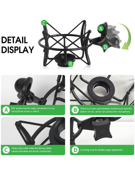 Soporte de choque ZibugZag para micrófonos Neumann TLM 103/102