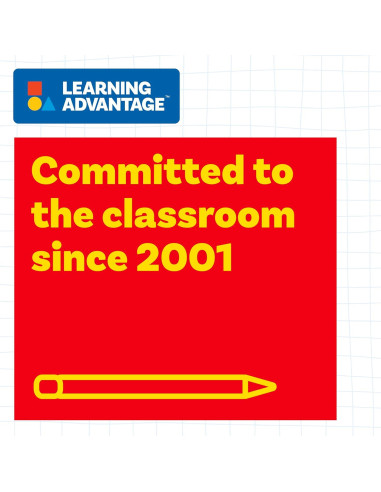 Termómetros Estudiantiles Learning Advantage - Juego de 10 - Escala Dual - Libre de Mercurio