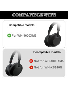 Funda Protectora Aiivioll para Auriculares Sony WH-1000XM6 - Negro 2