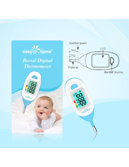 Termómetro Rectal Digital Easy@Home EMT-027 para Bebés