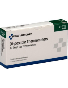 Termómetro Desechable para Fiebre Primera Ayuda Solo 21-770 - Paquete de 10 2