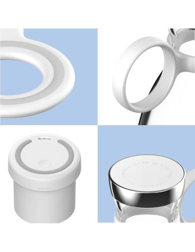 Mezclador Portátil Ciro Republic 350ml Carga Inalámbrica Blanco