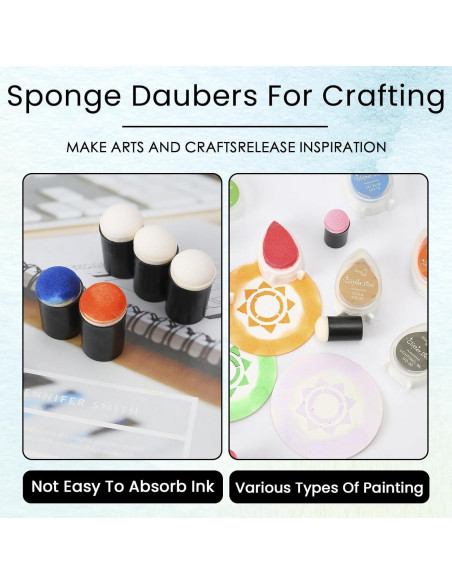 40 Aplicadores de Esponja con Estuche HAUSTGO - Pintura y Tinta