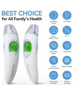 Termómetro Digital VOLUETH 3 en 1 para Bebés y Adultos 2