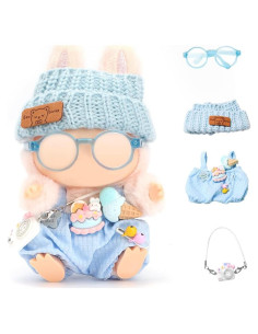 Conjunto de Ropa para Muñecas 17cm WALLFID - 4 Piezas Azul