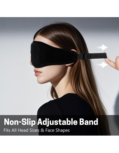 Máscara para dormir Bluetooth GNEGNI 3D Contour con auriculares