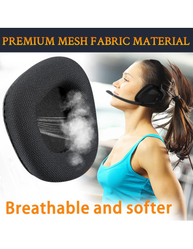 Almohadillas de Reemplazo SOULWIT para Corsair Void - Negro