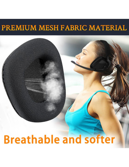 Almohadillas de Reemplazo SOULWIT para Corsair Void - Negro